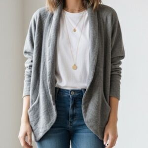 Wilfred Chevalier Blazer Wool Grey Size Small Lightweight Knit